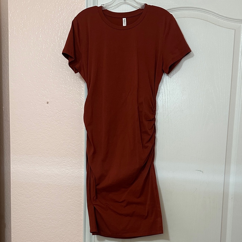 Chic Rust Women's Midi Dress